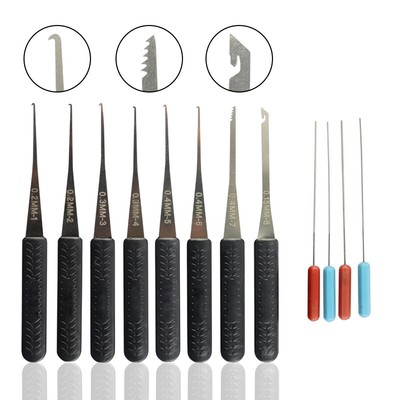 12PCS Schlüsselabzieher für gebrochene Schlüssel zum Entfernen von Schlössern
