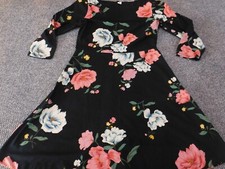 Old Navy dress Medium Black Womens floral sundress A-line floral cotton classic