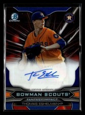 2015 Bowman Draft Thomas Eshelman Fantasy Impacts Orange Autograph /25 Y8475