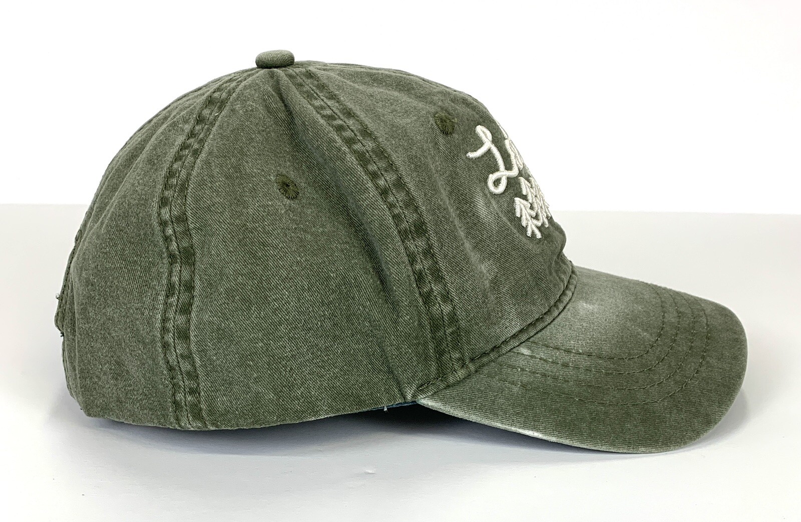 Let's Get Lost Three Pine Trees Ball Cap Adjustab… - image 3
