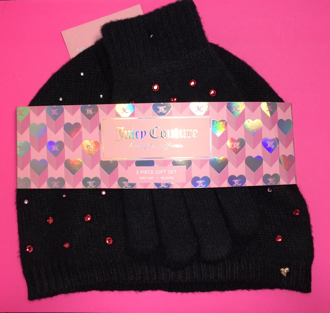 Juicy Couture Beanie & gloves NWT JUICY COUTURE BLING RHINESTONE BEANIE HAT & GLOVES  main image 2