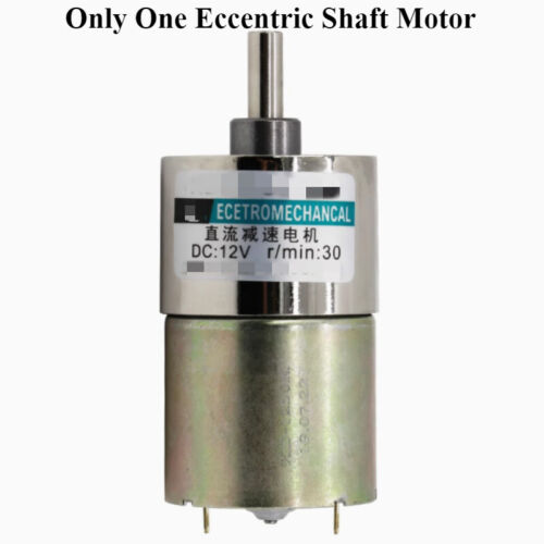10W DC 12V/24V Large Torque Gear Motor 5-600rpm Eccentric Shaft Reduction Motor - Picture 13 of 15