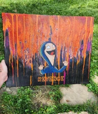 16x20” “Revenge” Louise Belcher Painting – Wild Acrylic Pour Fan Art on Canvas