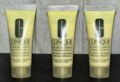 CLINIQUE Dramatically Different Moisturizing Lotion 0.5 oz / 15 mL ~ Lot of 3