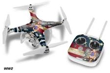 DJI Phantom 3 Drone Wrap RC Quadcopter Decal Sticker Custom Skin Accessory WW2