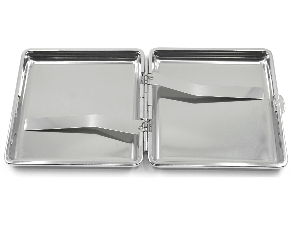 Personalisiertes Zigarettenetui Silber - Metall Etui Für 16 Zigaretten Mit Gravur