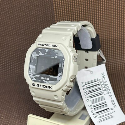 Casio G-Shock DW-5600CA-8D Camouflage Lineup Gray Resin Black