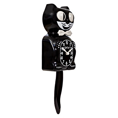 CLASSIC BLACK KIT CAT CLOCK 15.5