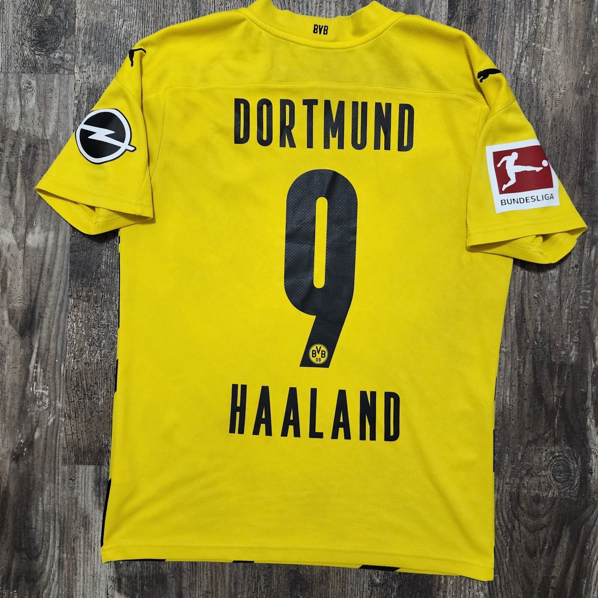 2021 Puma Borussia Dortmund Home Soccer Jersey Erling Haaland Men