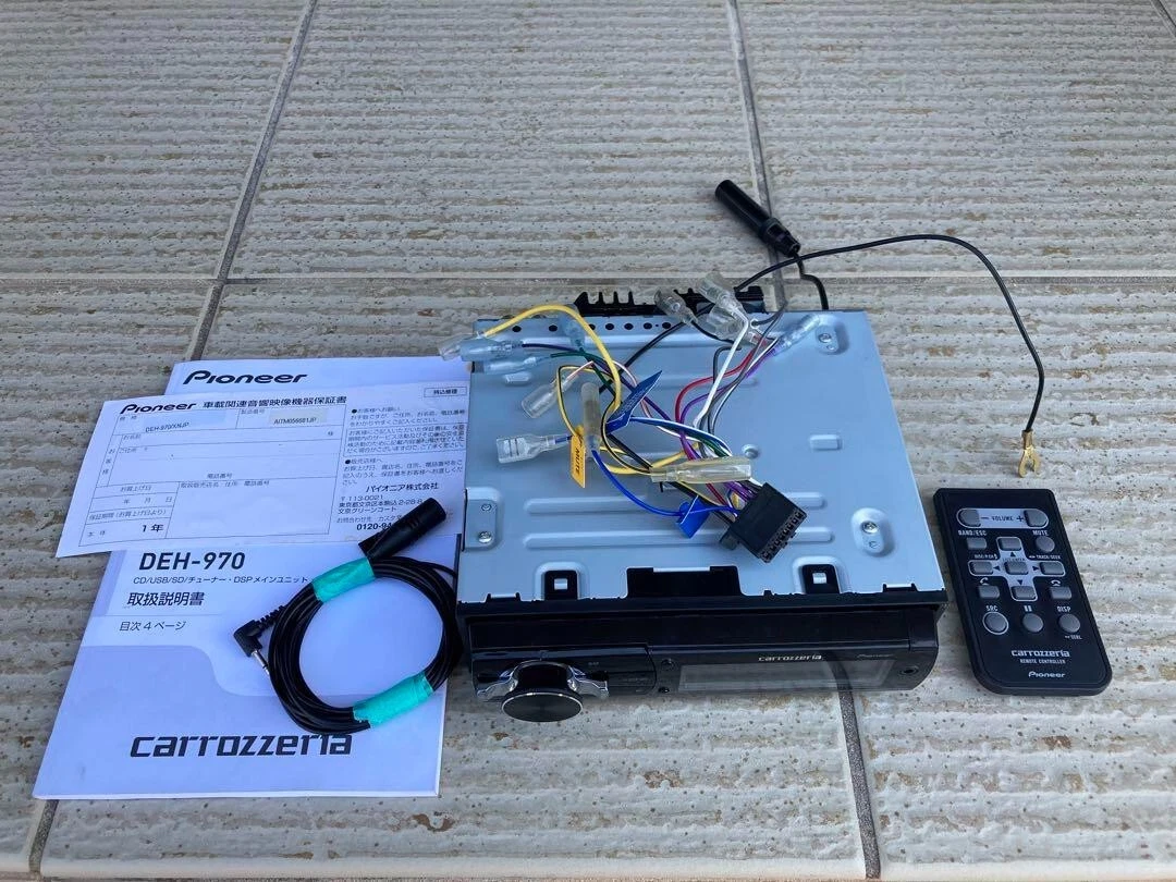 Carrozzeria pioneer car audio DEH-970 1DIN CD/Bluetooth Tested Working no BOX