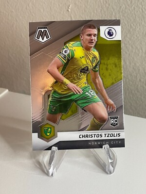 Christos Tzolis ROOKIE 2021-22 Panini Mosaic Premier League EPL #94 RC