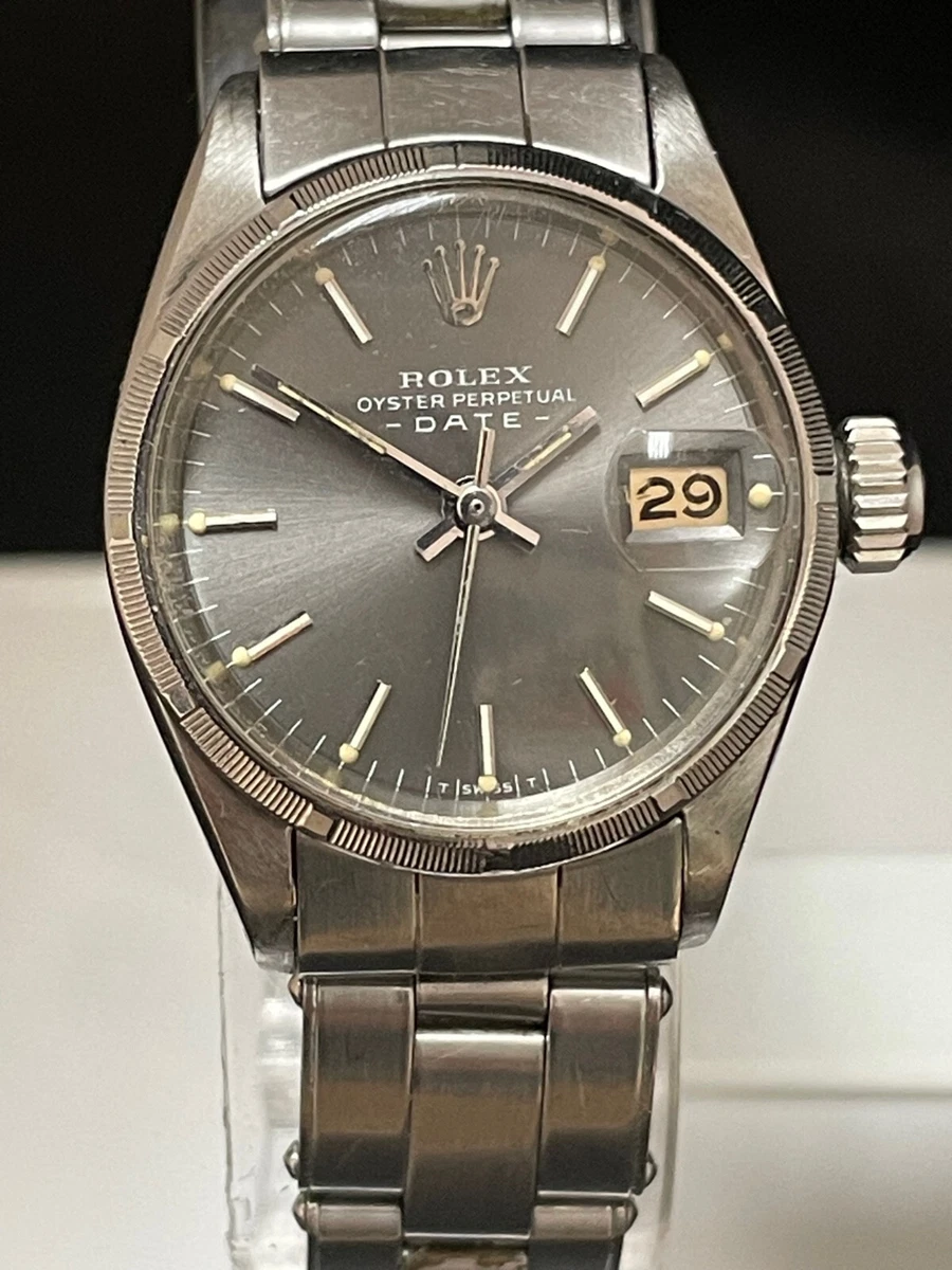 Vintage Rolex Oyster Perpetual Date 6519 Automatic Womens Watch 1970