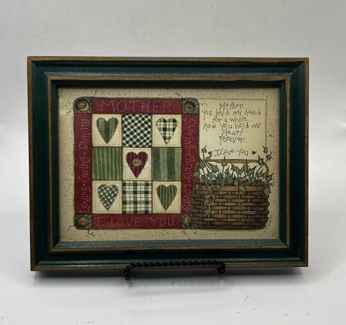 Framed Art, "MOTHER'S QUILT" By Artist: Linda Spivey. Print Is 8.25”x6.5” - Picture 2 of 4