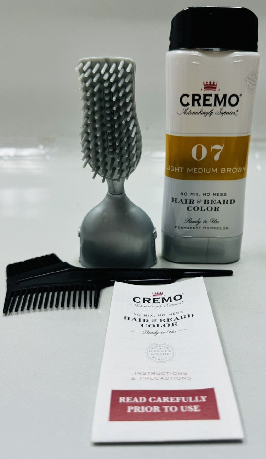 cremo hair & beard color #07 light medium brown 2.7oz ea no box