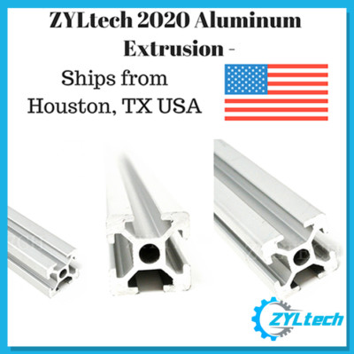 ZYLtech 2020 Aluminum T-Slot Aluminum Extrusion custom cut 0-500mm