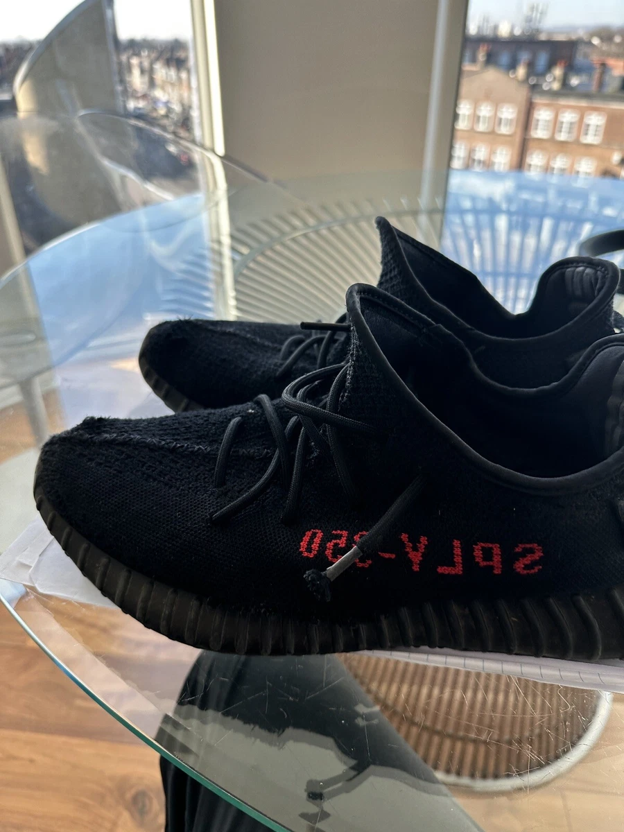 Forhandle Hysterisk diamant ADIDAS YEEZY BOOST 350 V2 Black/Red UK 12.5 US 13 TRAINERS *DAMAGED* | eBay