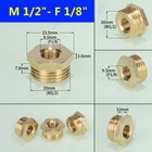HQ Brass 1/8" to 1" Male Female Thread Reducer Bushing Adapter Plumbing Fitting