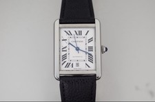 Cartier Tank Solo XL Automatic Stainless Steel Men's Watch Ref 3515