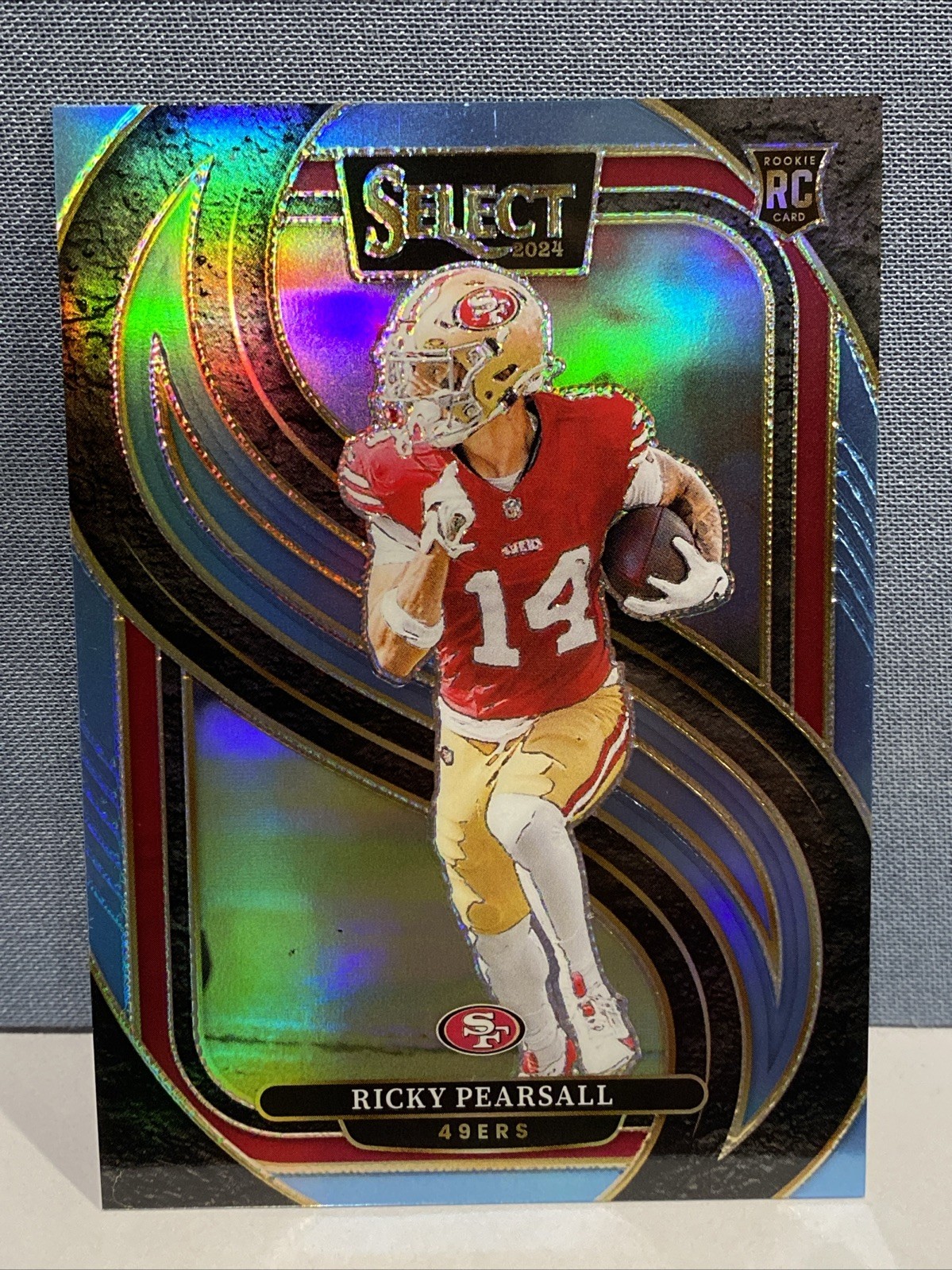 2024 Panini Select - Premier Level Ricky Pearsall #173 Light Blue Prizm /99 (RC)