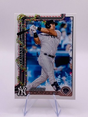 Jasson Dominguez 2025 Topps Holiday #H10 New York Yankees Trading Card MLB