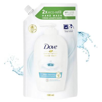 1x DOVE Care&Protect Tiefenreinigende Flüssigseife 500 ml