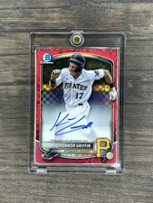 KONNOR GRIFFIN 2025 Bowman Prospect Auto Chrome RED X-fractor Auto /5 PIT
