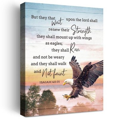 #ad Isaiah 40 31 Wall Art Canvas FramedChristian Home Wall Decor $26.16
