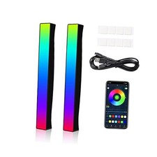 Battery Powered Rhythm Light Bar, RGB Sound Control Pickup Rhythm Lights, APP