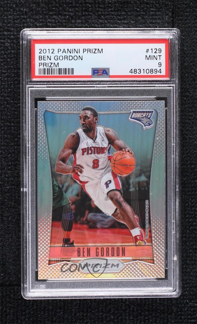 2012-13 Panini Prizm Silver Prizm Ben Gordon #129 PSA 9 MINT ne4