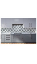 Image of Arthouse Geometric Wall Tile Grey Wallpaper - 5 Tiles