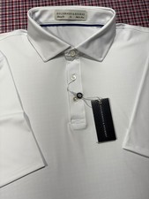 Holderness  Bourne Anderson Shirt Solid White Polo sz XL