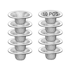 10 Pack 2.125 Inch Mesh Sink Drain Strainer Hair Catcher for Bathroom Sink