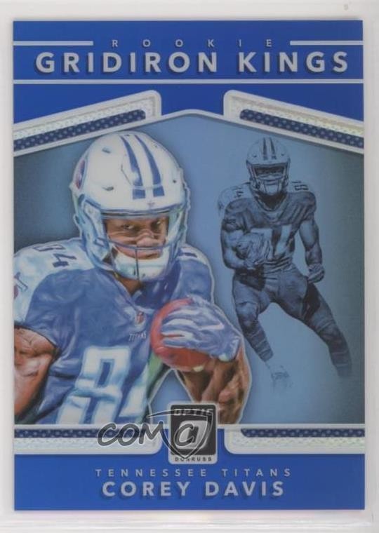 2017 Donruss Optic Rookie Gridiron Kings Blue Prizm 16/149 Corey Davis #8 4l3