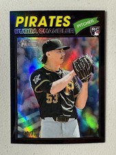 2026 Topps Heritage Bubba Chandler RC Black Bordered Chrome  /77 - Pirates #265