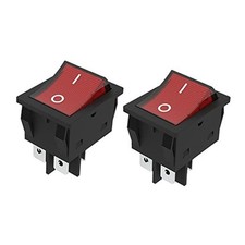 JD 2 unids 30A Interruptor de alimentaci n 125V/250V AC Interruptor Luz roja