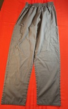 White Swan Scrub Pants, Size Medium, Gray, With Pockets
