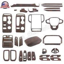 29pcs Wood Grain Interior Accessories Cover Trim For Ford Ranger 2023 2024 2025