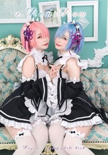 Libro de fotos cosplay Re:zero Ram & Rem Doujin Shizuku Honami & Moka Moeno B5 60P