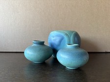 Collection of 3 Van Briggle Art Pottery Vases Marked Or Signed Circa 1930-50s