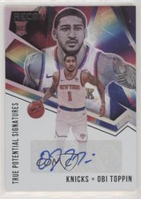 2020-21 Panini Recon True Potential Signatures Obi Toppin #TPS-OBI Auto 0g27