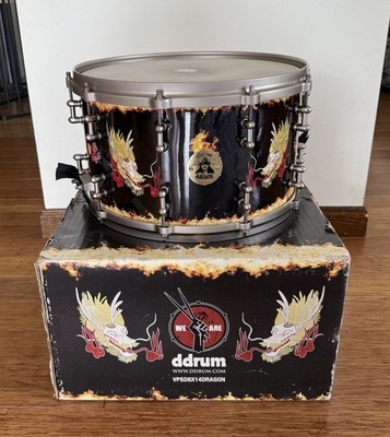 Vinnie Paul ddrum Signature Series Snare Drum 8 x14  - Original Box - Dragon