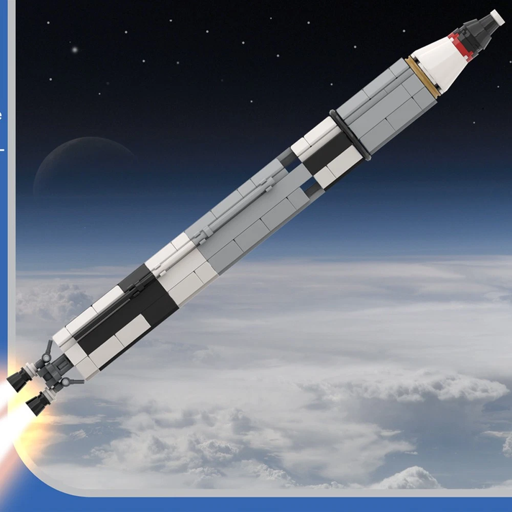 MOC-34453 Gemini Titan Rocket (Saturn V scale) Titan II GLV Model