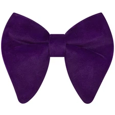 Branduce Velvet Bow Ties for Men Oversize Pre-tie Bowtie Tuxedo Bowties Purple