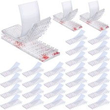 Outus 80 Pcs Adhesive Strips Tag Tape Mounting Kit for I-Pass Offi