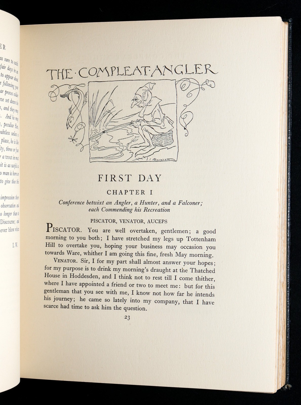 1931 Rare Deluxe Edition - The Compleat Angler illustrated by Arthur Rackham