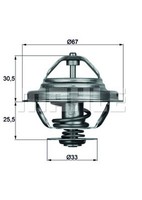 Thermostat KüHlmittel Behr TX 27 80D FüR BMW E34 E28 E30 E32 Z1 E36 E24 Alpina