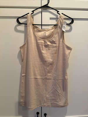 LOFT - Tank Top - XL - Beige - NWT