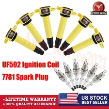 Pack of 6 Ignition Coil and Spark Plug For Dodge Charger 2.7L V6 2006-2010 UF502