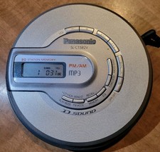 Panasonic SL-CT582V Portable MP3 CD FM/AM Radio Player Tested Working Used