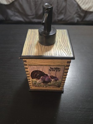 National Wild Turkey Federation NWTF Soap Dispenser - Rustic Wood Painted - New